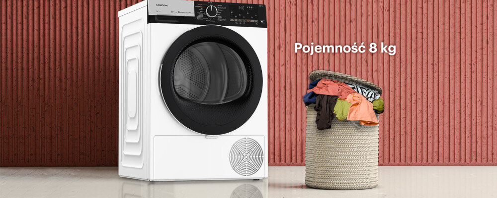 Suszarka GRUNDIG GT76824WBPB pojemnosc 9 kg