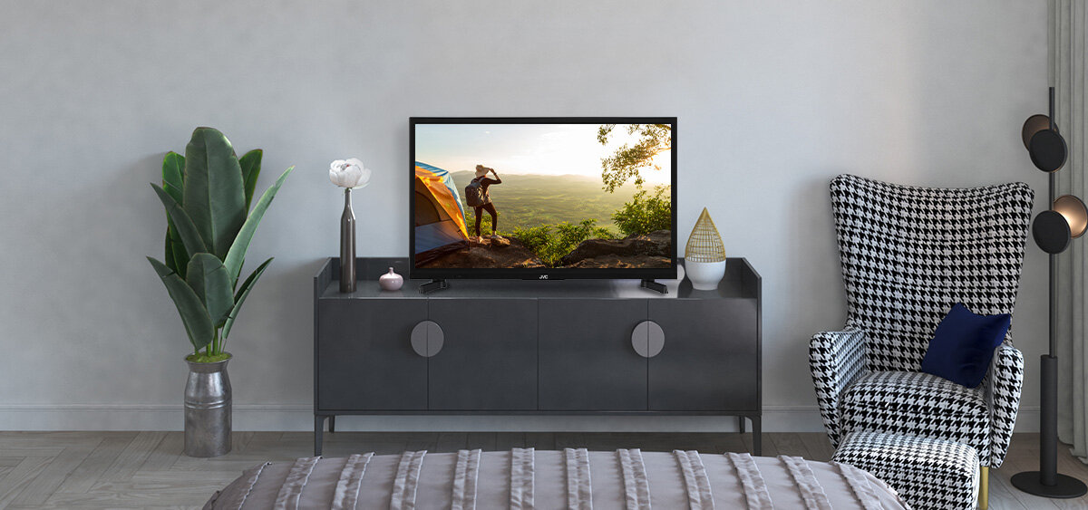 Telewizor JVC LT-24VAH3400 - Kompaktowy rozmiar telewizora
