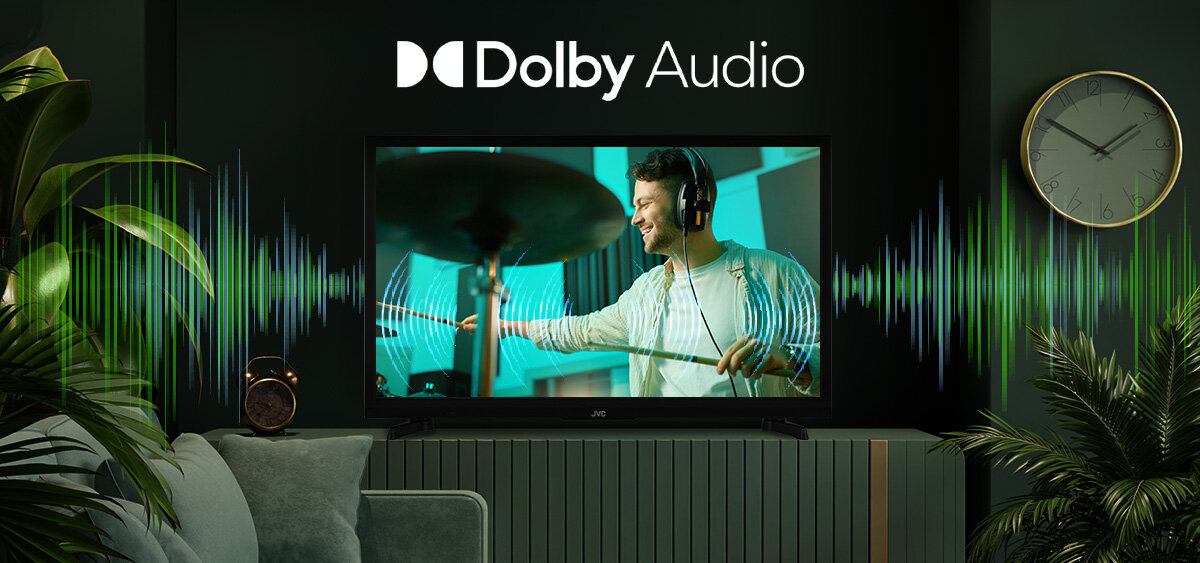 Telewizor JVC LT-24VAH3400 - Wysoka jakość dźwięku