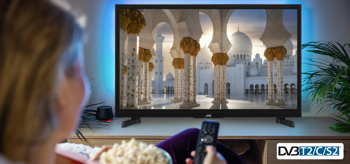 Telewizor JVC LT-24VAH3400 - Potrójny tuner DVB-T2/C/S2