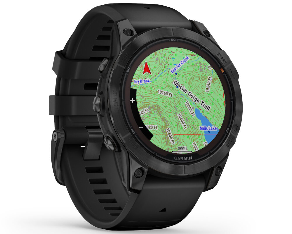 Smartwatch GARMIN Fenix 7 Pro ekran bateria czujniki zdrowie sport pasek ładowanie pojemność rozdzielczość łączność sterowanie krew puls rozmowy smartfon aplikacja 