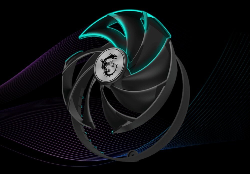 Karta graficzna MSI GeForce RTX 4080 Super Gaming X Slim 16GB DLSS 3 chłodzenie wentylatory temperatura