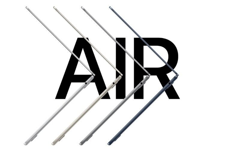 Laptop APPLE MacBook Air 2023 15 cali wytrzymałość dbałość smukły szybkość czip m2 mac iphone icloud migracje wbudowane apki mistrzowski wyraz kamera audio teksty biometryczne dane energooszczędność wyposażenie