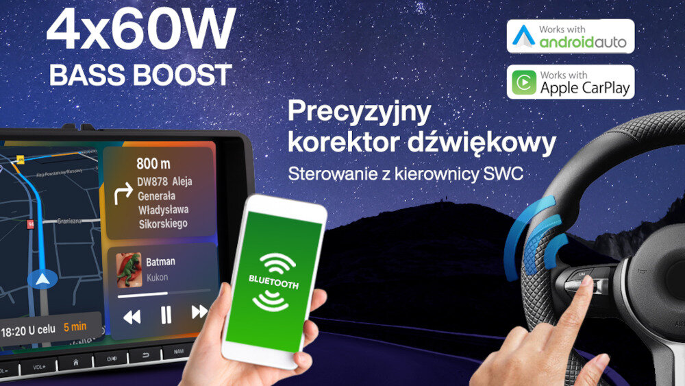 Radio samochodowe VORDON VW-910S  - moc