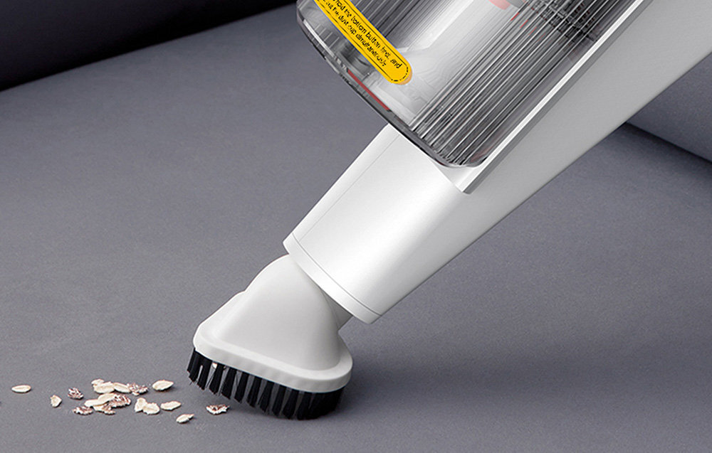 Odkurzacz DEERMA DX888 zestaw korzystanie miekka szczotka szczelinowa szczotka