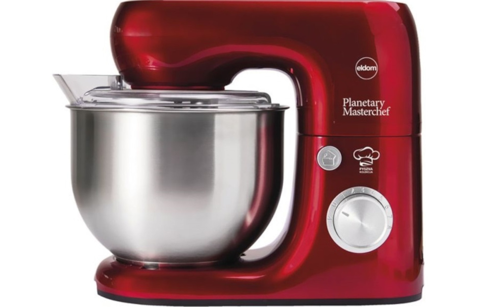Robot kuchenny planetarny ELDOM WRK1250 Chef 800W moc sila precyzja miesza ugniata ubija