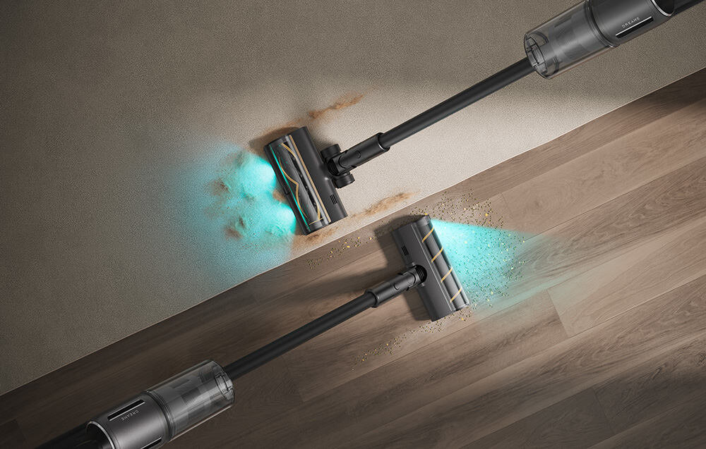 Odkurzacz DREAME Z30 Wszechstronne szczotki dwie główne szczotki podświetlenie LED dywany twarde podłogi Miękka szczotka