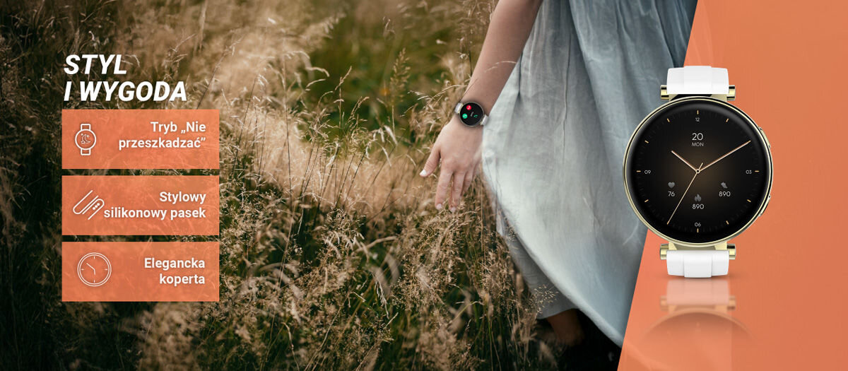 Styl i funkcjonalność tryb nie przeszkadzać stylowy silikonowy pasek elegancka koperta