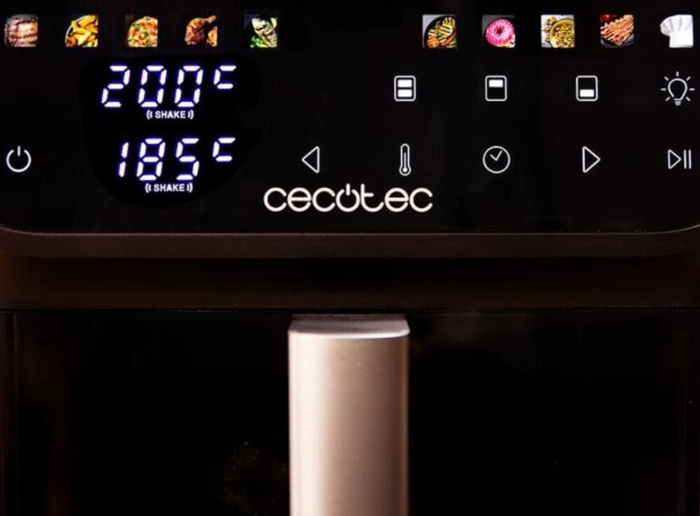 Air Fryer Frytkownica beztłuszczowa Cecotec Cecofry DuoLevel 10000 Window szeroki zakres temperatur, delikatne podgrzewanie, pieczenie, smażenie