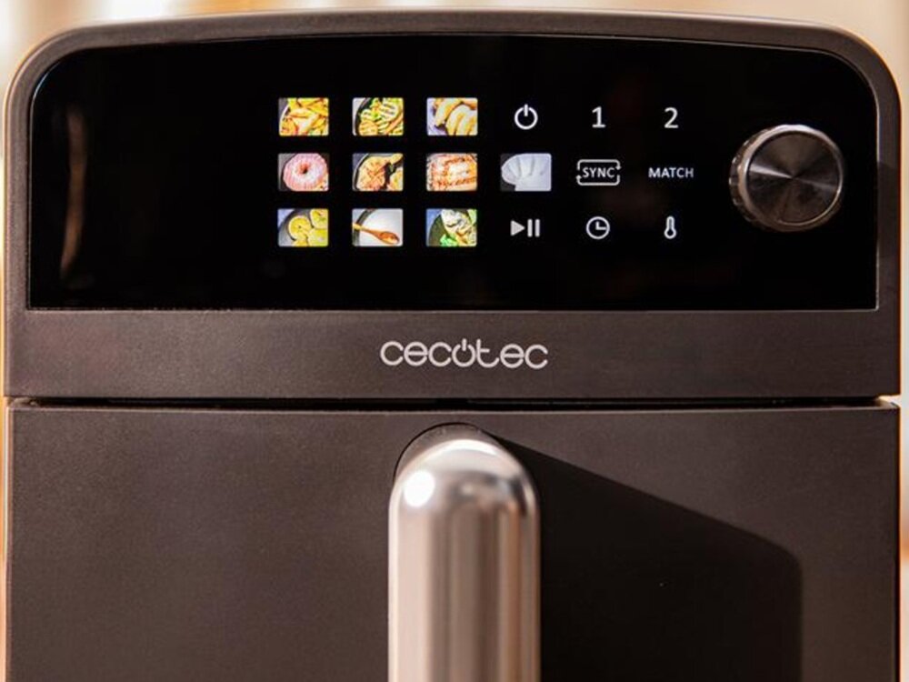 Air Fryer Frytkownica beztłuszczowa Cecotec Cecofry DuoLevel 10000 funckja sync, dopasowany czas, wygodne gotowanie