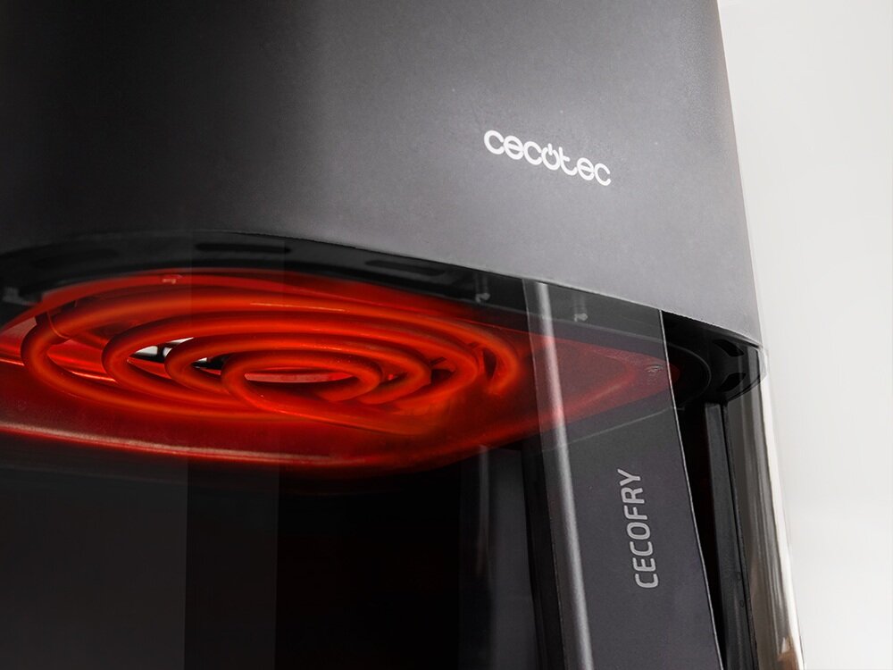 Air Fryer Frytkownica beztłuszczowa Cecotec Fantastik Window 4000 szybkie nagrzewanie, krótszy czas gotowania, szybkie gotowanie