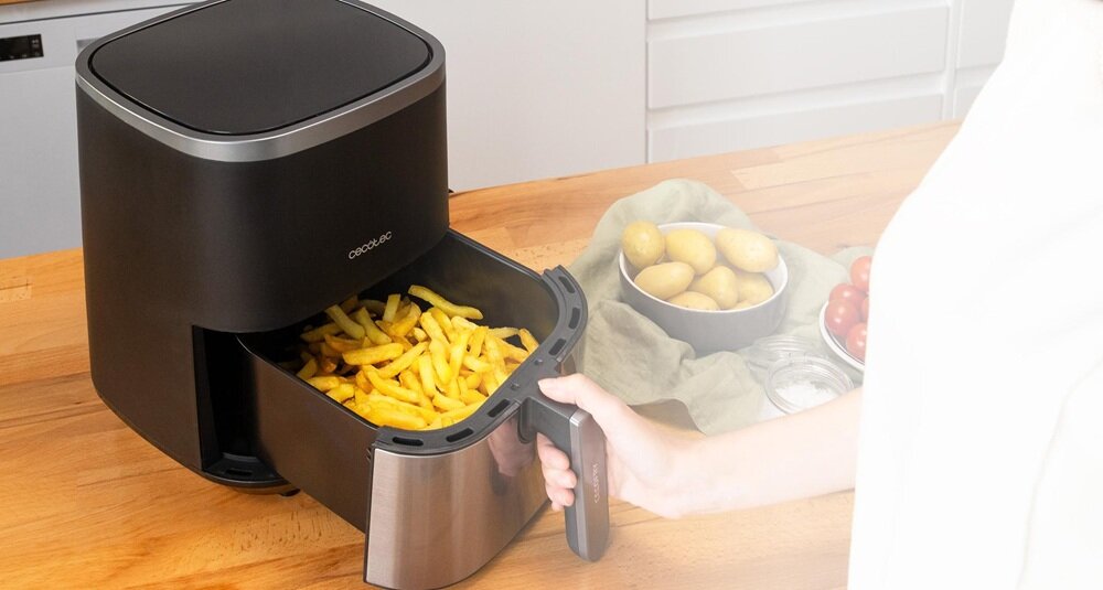 Air Fryer Frytkownica beztłuszczowa Cecotec Fantastik Window 4000 technologia PerfectCook, stały obieg gorącego powietrza, równomierne wypieczenie