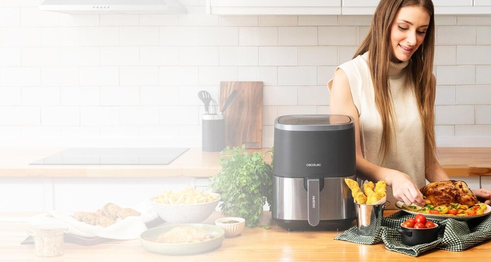 Air Fryer Frytkownica beztłuszczowa Cecotec Fantastik Window 4000 okienko podglądu, bez utraty ciepła, łatwiejsza ocena stanu dopieczenia