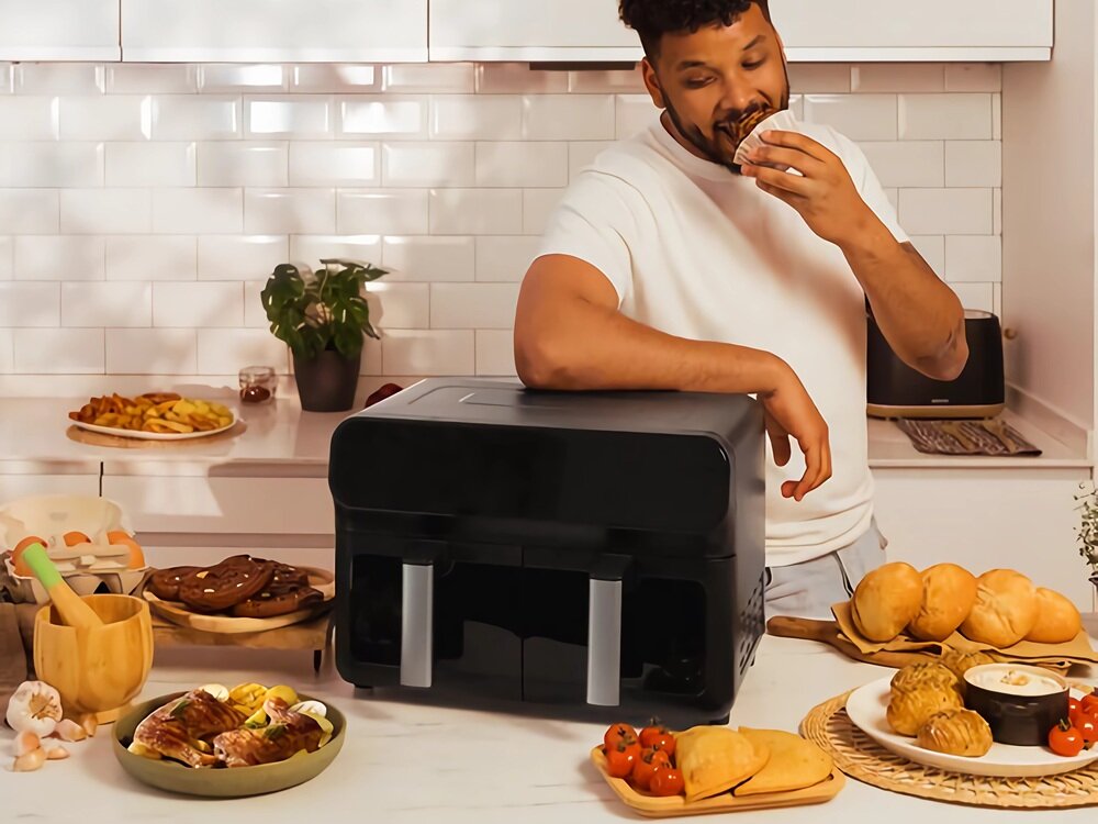 Air Fryer Frytownica Cecotec Cecofry Advance 9000 pełnowartościowe posiłki, dla całej rodziny, mniejsza ilość tłuszczu, łatwiejsze trawienie
