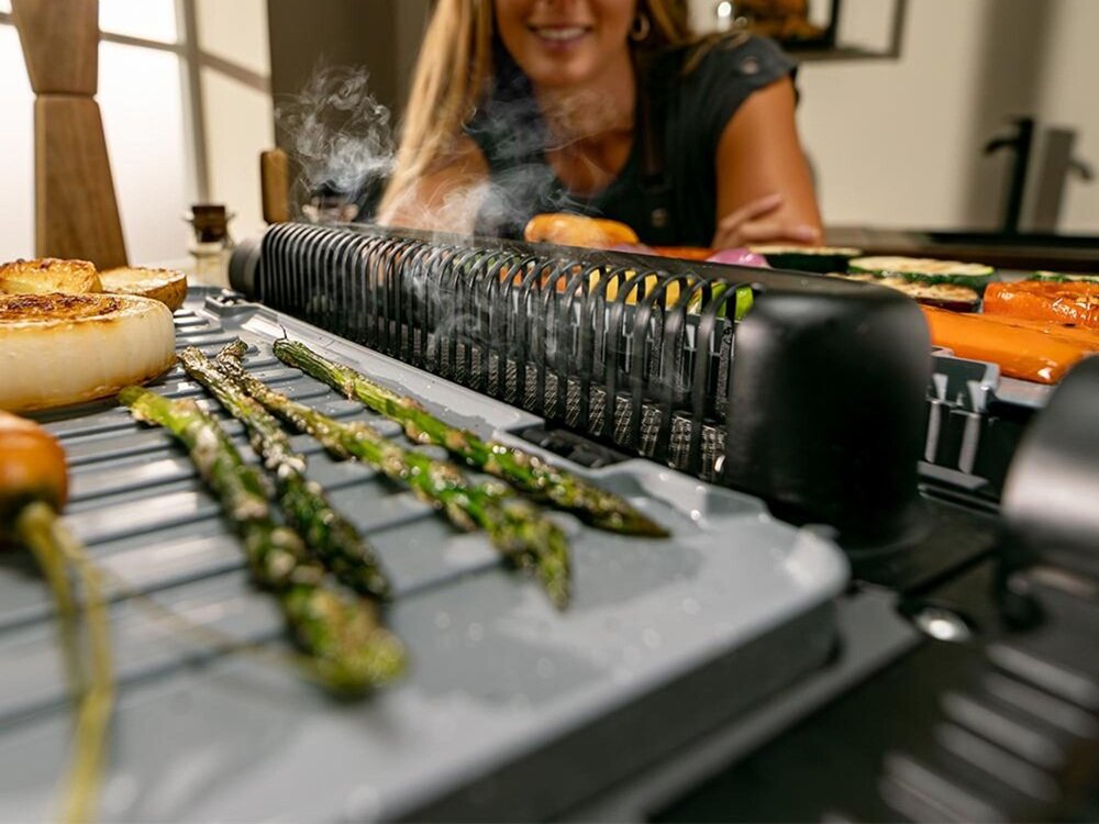 Grill elektryczny CECOTEC Rock-nGrill 2000 Smash PerfectCook dwie niezależne płyty, szeroki zakres temperatur, bez mieszania smaków