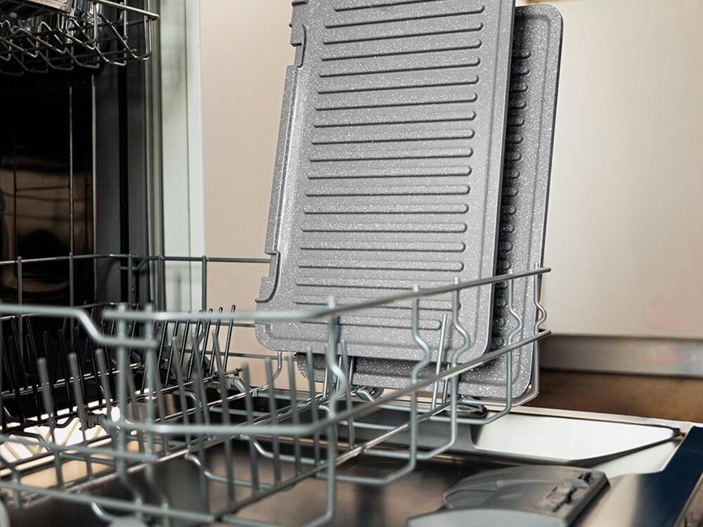 Grill elektryczny CECOTEC Rock-nGrill 2000 Smash PerfectCook mozna myć w zmywarce, krótszy czas sprzatania, szybsze ponowne korzystanie