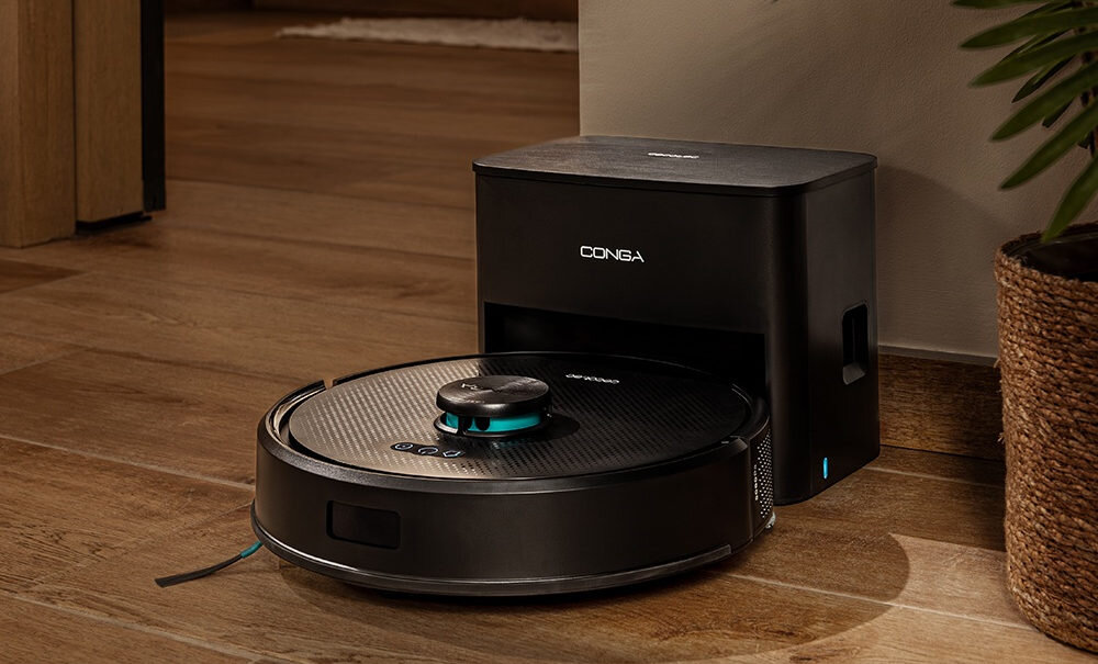 Robot sprzątający CECOTEC CONGA Y50 wygląd prezentacja wizualizacja design Wsparcie w sprzątaniu