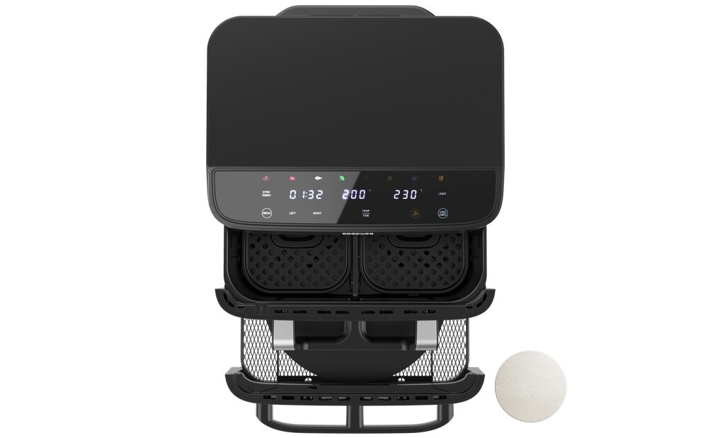 Air Fryer Frytkownica beztłuszczowa Cecotec Cecofry FoodCourt 18000 4Pizza szybkie nagrzewanie, sprawne gotowanie, więcedj wolnego czasu