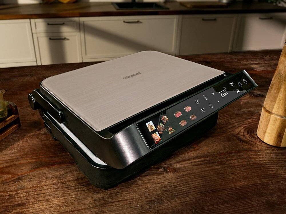 Grill elektryczny CECOTEC Rock-nGrill 2000 PerfectCook sonda temperatury, sprawdzenie mięsa, soczyste mięso