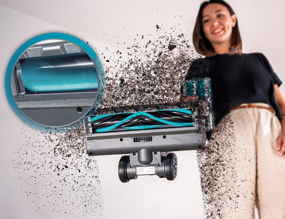 Odkurzacz CECOTEC Rockstar P50 Skuteczne usuwanie kurzu moc siła ssanie  kurz, okruchy i alergeny podłogi i dywany Szczotka HairOut