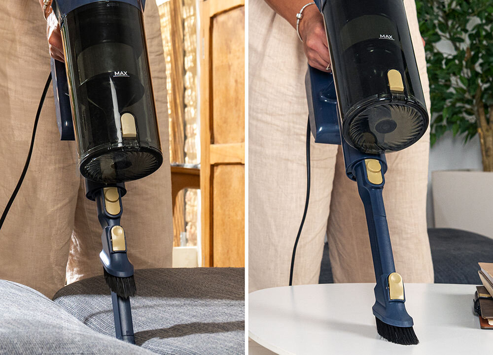 Odkurzacz CECOTEC Rockstar 800 Titan Napędzana szczotka na dywanach, twardych podłogach i tapicerce Teleskopowa rura dopasowanie wysokość Komfort obsługi