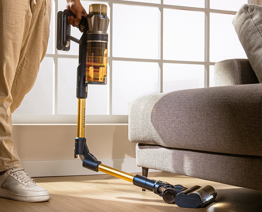 Odkurzacz CECOTEC Rockstar RS90 Pet Flex Precyzja sprzątania Elastyczna rura z podświetleniem LED usuwanie zabrudzeń z zakamarków