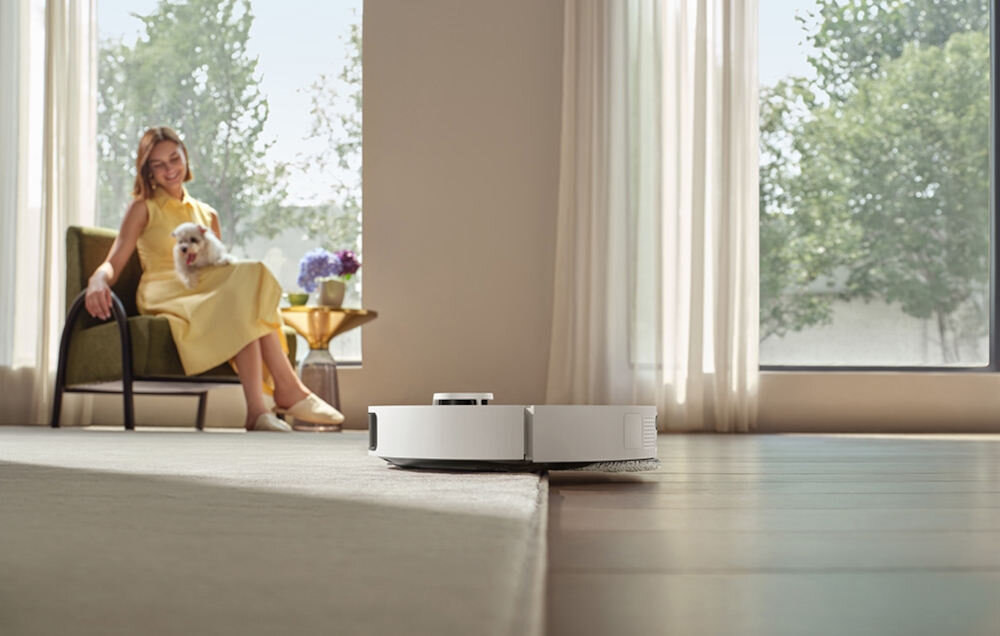 Robot sprzątający DREAME L10s Ultra Gen 3 Biały Potężny silnik TurboForce szósta generacja moc ssania kurz, włosy, żwirek czy resztki jedzenia W aplikacji możesz wybrać jeden z pięciu poziomów intensywności 