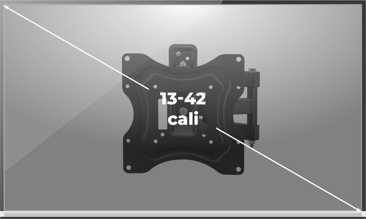 Uchwyt GOTZEJENSEN TM1425T2 do TV 13-42 cali wyglad regulacja