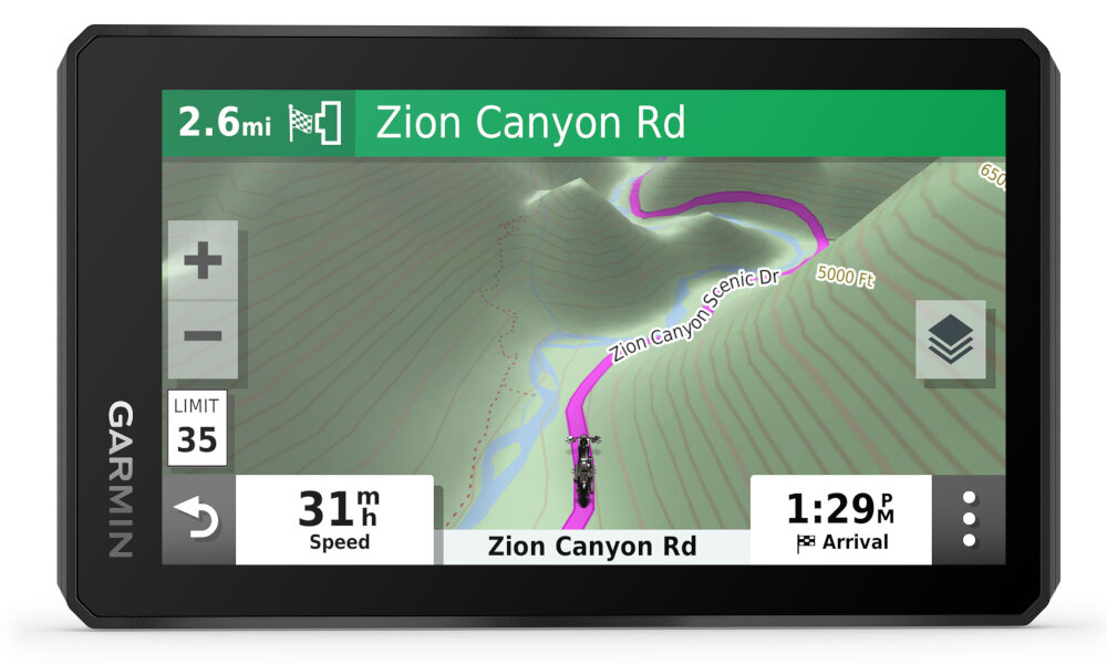 Nawigacja GARMIN Zumo XT głosowe komunikaty asystent pasa ruchu