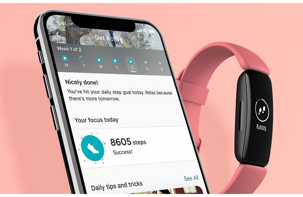 Smartband FITBIT Inspire 2 Czarny Kompatybilny ze smartfonami Android iOS