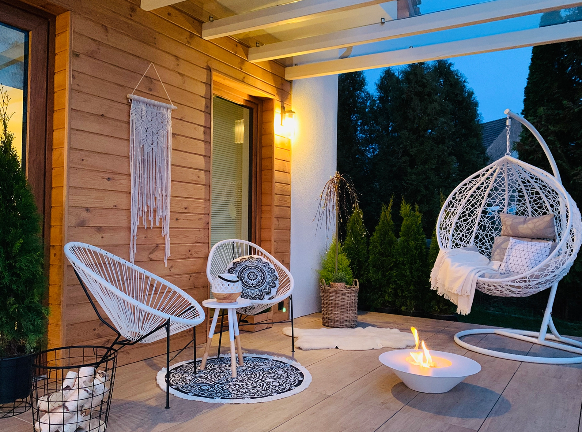 biokominek wolnostojący smart czarny mat