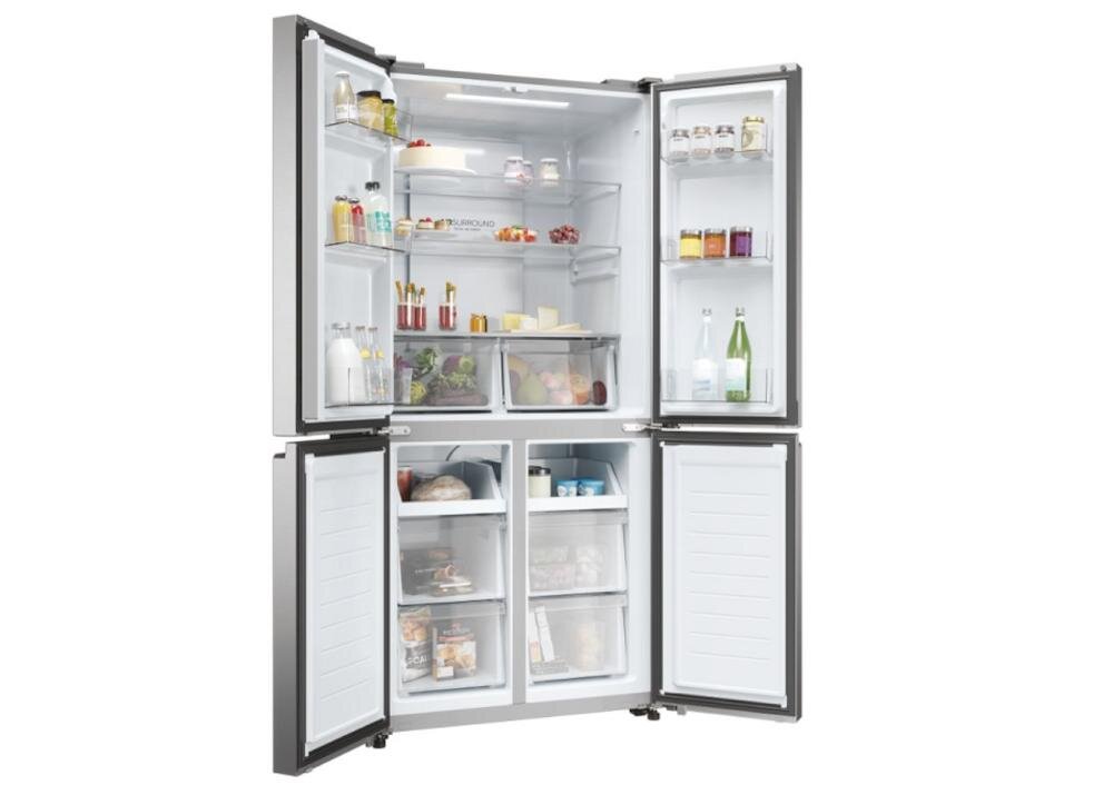 HAIER HCR3818ENMM balkoniki półeczki drzwi drobne produkty