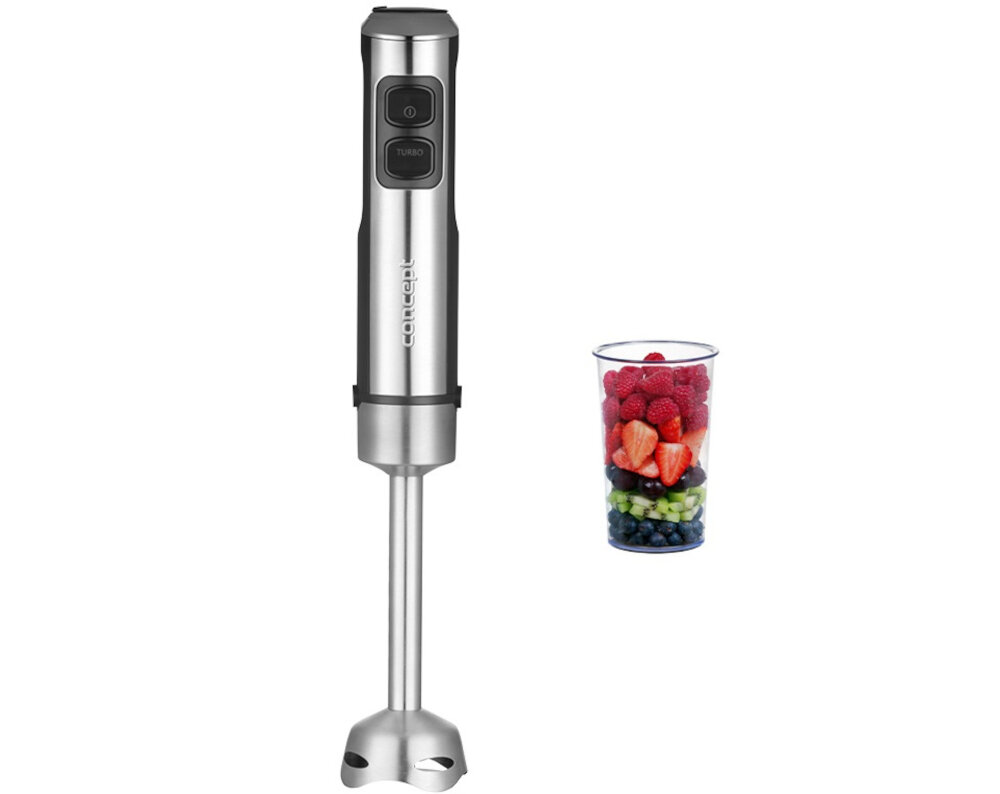 Blender CONCEPT TM5520 podświetlane przyciski dwa tryby pracy plynna regulacja predkosci wyprofilowana rękojeść czyszczenie