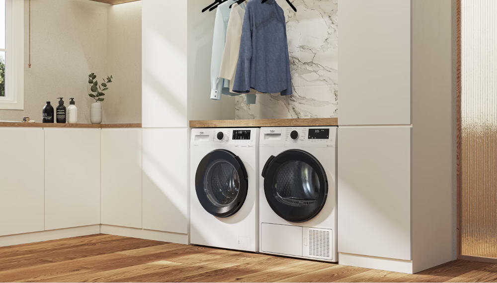 BEKO WUE7512WPBE gentlecare ochrona faktura kolory tkaniny bawełna pranie wirowanie tkaniny bawełniane