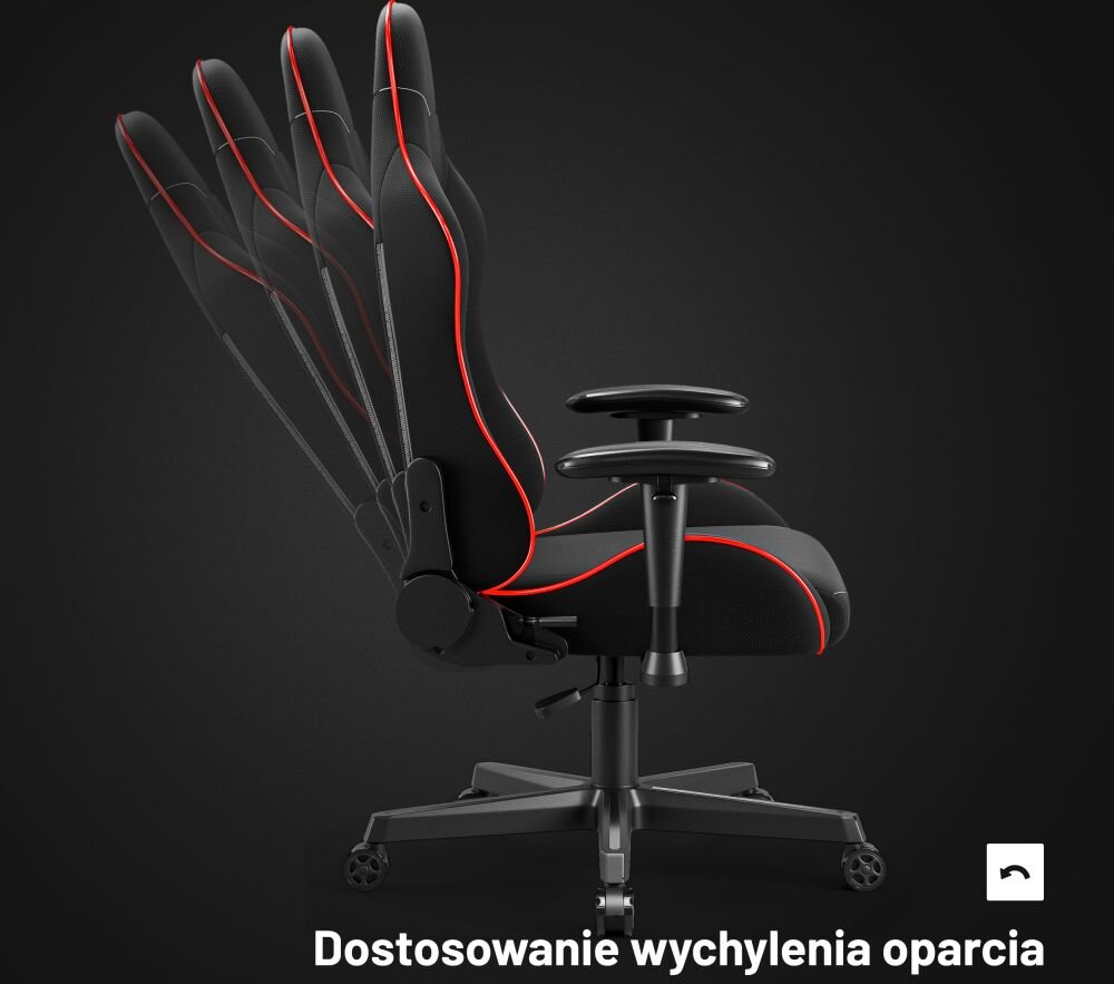 Fotel Diablo CHAIRS X-ST4RTER bujanie systemy material wykonanie ekoskora