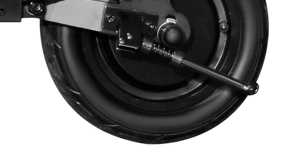 Hulajnoga elektryczna RUPTOR R1 V2 10 80 km 500W 10 Czarny stopka nozka wytrzymala skladana w centralnym punkcie ciezkosci