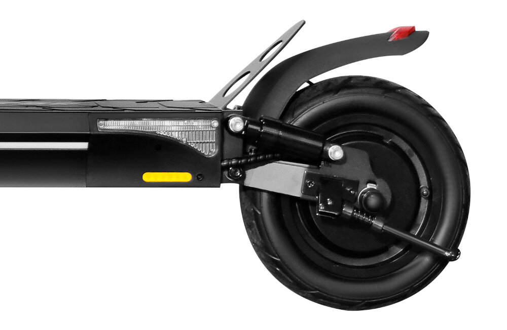 Hulajnoga elektryczna RUPTOR R1 V2 10 80 km 500W 10 Czarny silnik wydajny moc 500 W w tylny kole duze przyspieszenie duza moc maksymalna predkosc do 20 km/h