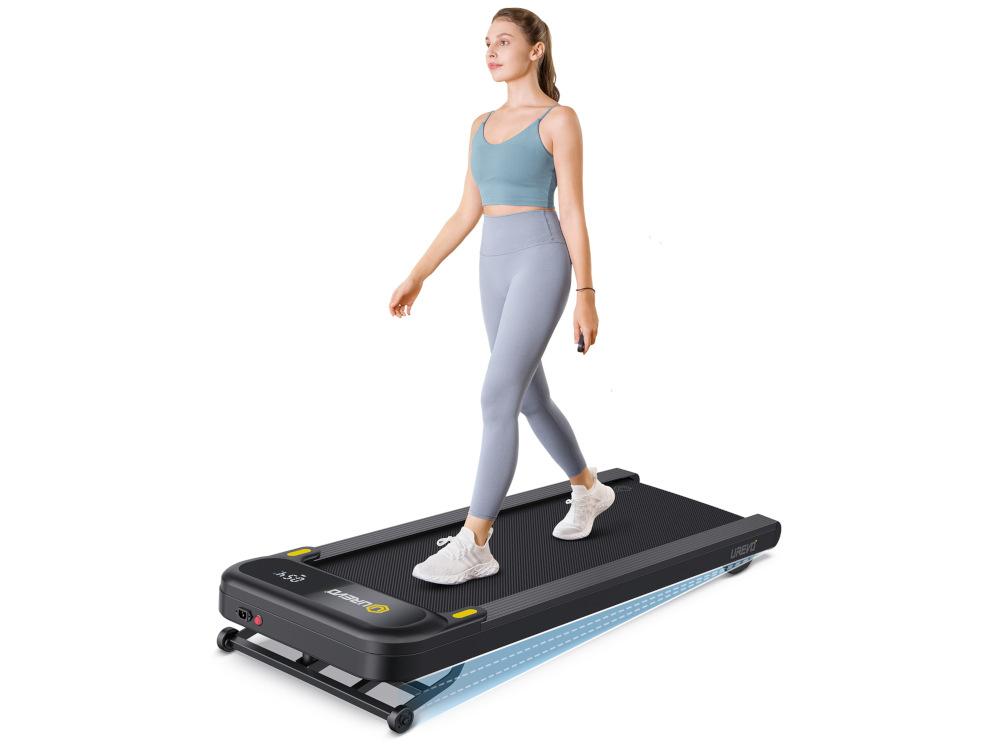 Bieżnia elektryczna UREVO Spacewalk 3S regulacja nachylenia 9 poziomow predksc do 6,4 km/h smar silikonowy do smarowania pasa biezni plynne dzialanie