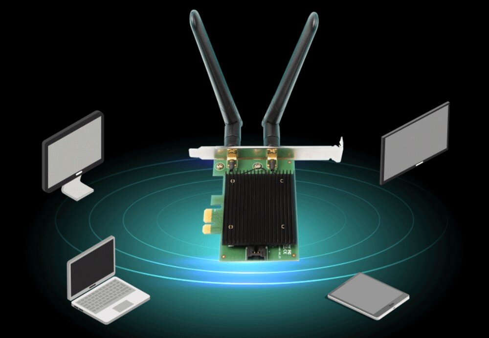 Karta sieciowa EDIMAX EW-7833AXP technologie sygnał Bluetooth