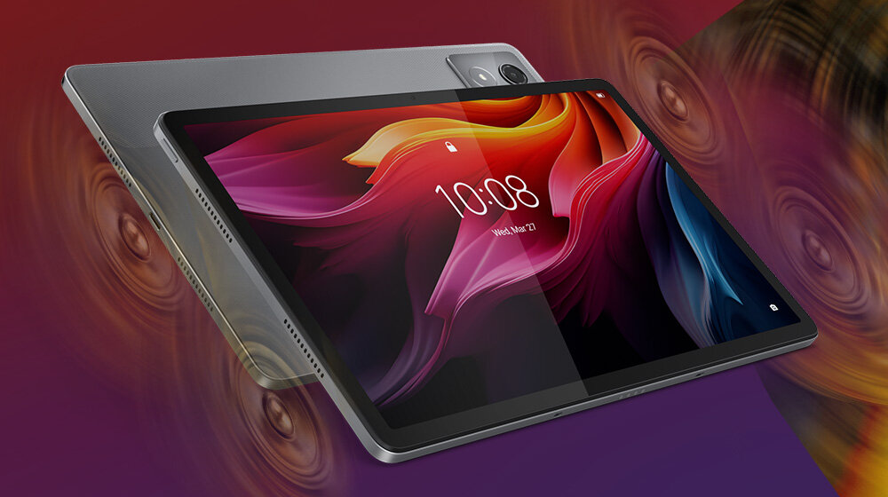 Tablet LENOVO TAB K11 Plus audio głośniki muzyka dźwięk Dolby Atmos głośny, czysty i wciągający dźwięk  