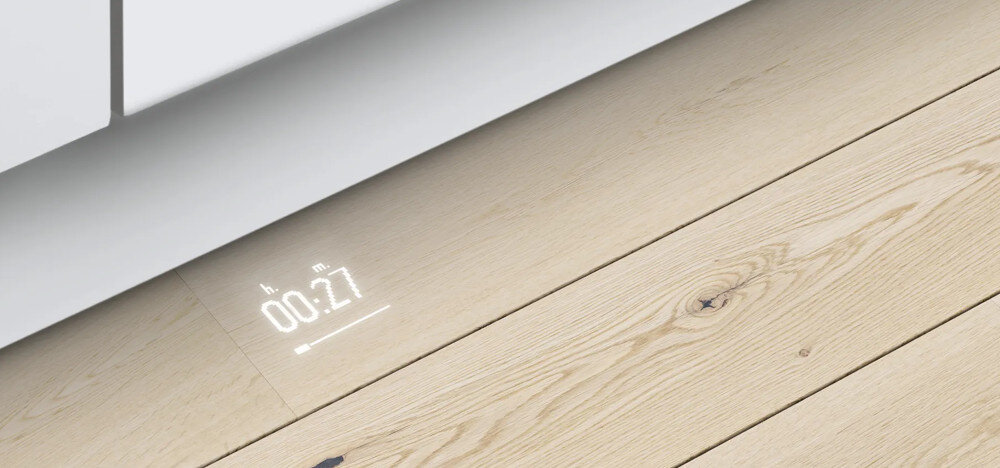 Zmywarka BOSCH SMV8YCX02E dioda informacja światło czas godzina timer stan pracy mycie