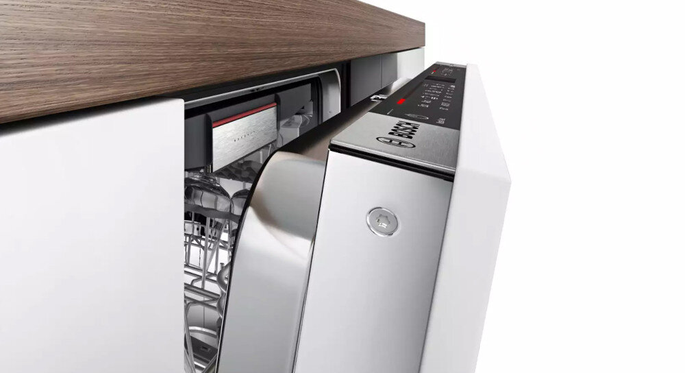 Zmywarka BOSCH SMV8YCX02E EfficientDry otwieranie automatyczne drzwi uchylowe dokładne usunięcie wody bez zacieków bez wycierania ręcznego