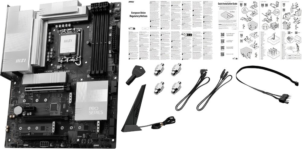Płyta główna MSI PRO Z890-P Wi-Fi zestaw akcesoria