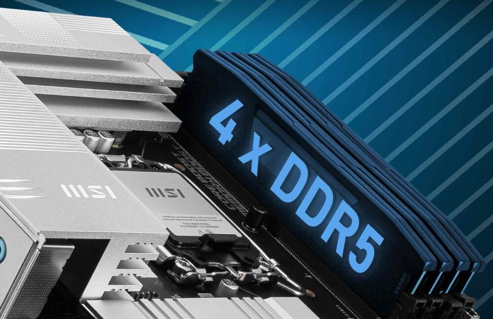 Płyta główna MSI PRO Z890-P Wi-Fi gniazda pamięci RAM taktowanie