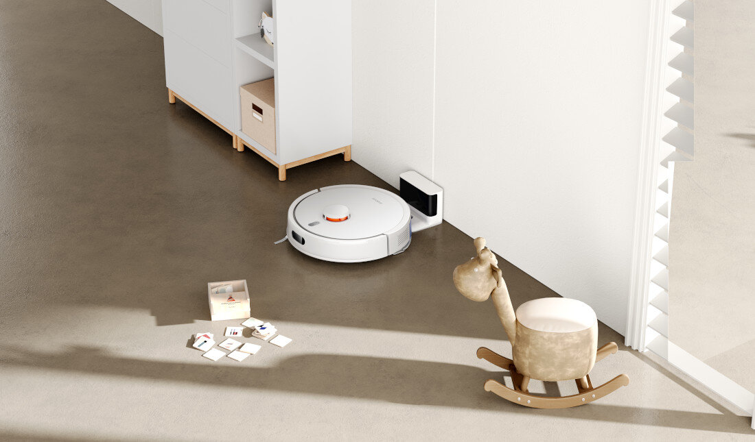 Robot sprzątający XIAOMI Vacuum S20 EU Biały kompaktowy funkcjonalny wymiary przechowywanie