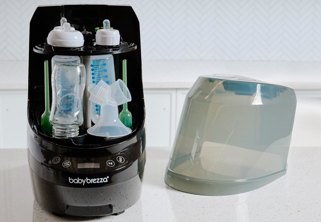 Sterylizator BABY BREZZA Bottle Washer Pro Biały Sześć funkcjonalnych trybów od pełnego cyklu po samo suszenie lub mycie