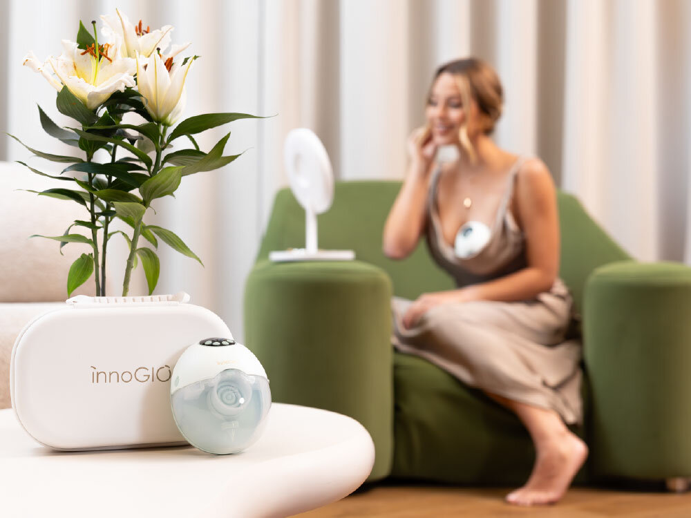 Pojedynczy laktator GIOluna Maxi Flow - UV i podgrzewanie Podgrzewanie i higiena funkcja podgrzewania dezynfekcja UV kontrola proces technologia premium pielęgnacja