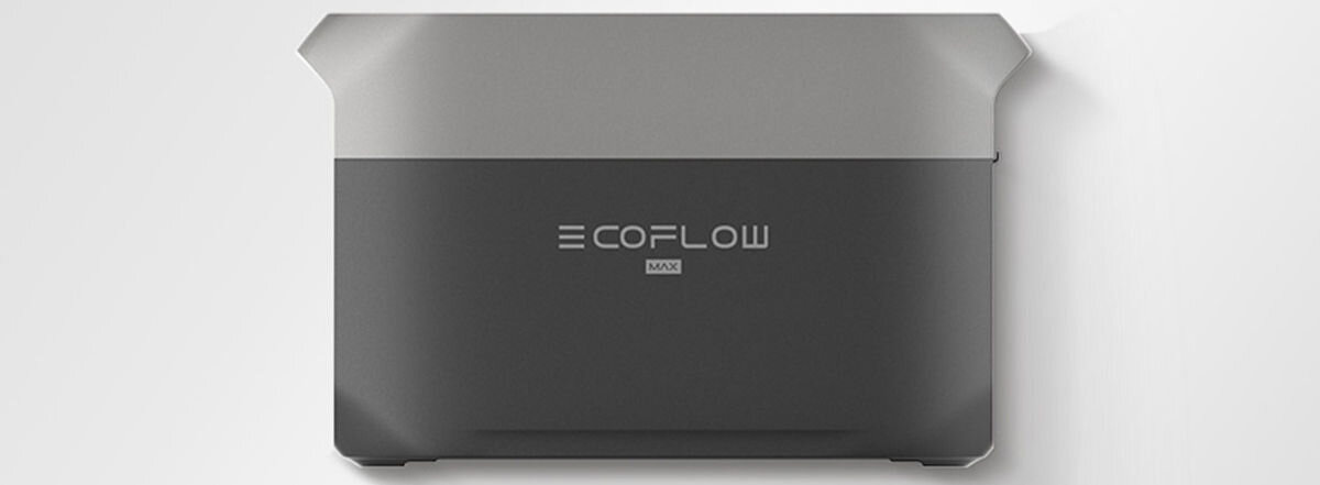 Stacja zasilania ECOFLOW Delta 3 Max 2048 Wh, bateria, trwałość, bezpieczeństwo, wytrzymałość, EcoFlow DELTA Max widok z przodu i boku