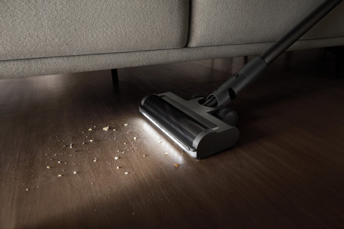 Odkurzacz XIAOMI Vacuum Cleaner G30 Max Oświetlenie i skuteczność Reflektory LED w szczotce elektrycznej ogranicza plątanie włosów, ułatwiając czyszczenie