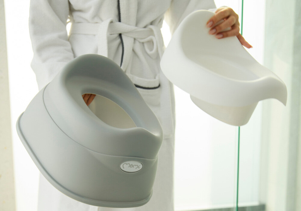 Nocnik MOMI Dito Szary łatwe czyszczenie Praktyczny, wyjmowany wkład  szybkie opróżnianie i mycie